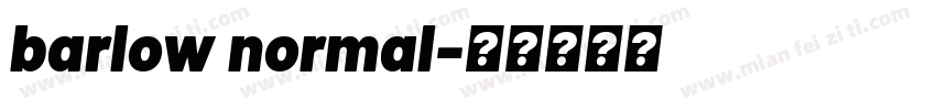 barlow normal字体转换